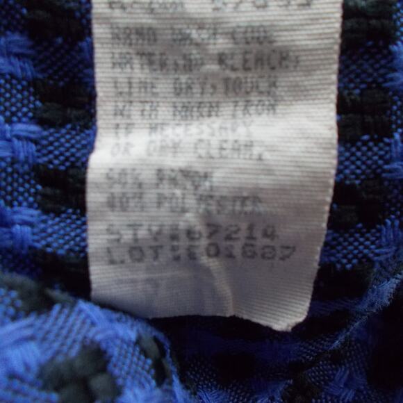 Vintage Requirements Women Purple & Black Checkered Plus Size Blazer Sz 26 - Picture 6 of 7